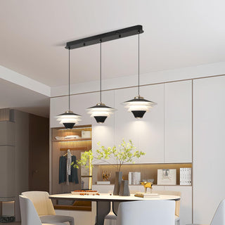YT YATAI LIGHTING Modern Black LED Pendant Light, Minimalist Small Single Mini Pendant Light for Kitchen Island, Bedroom, Bedside, Adjustable 3 Color Light