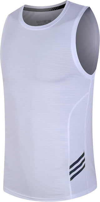 Rldym Men's Sleeveless Sports Undershirt Quick Dry Muscle Tank Tops Base Layer Vests Breathable Sport Clothing for Cycling Running Jogging Gym Vest