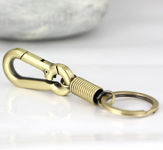 Maycom® Retro Style Simple Strong Carabiner Shape Keychain Key Chain Ring Keyring Keyfob Key Holder