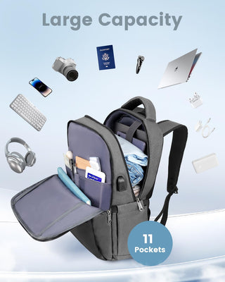 Besttravel Laptop Backpack Men's Work for 15.6 Inch Notebook, Water-Repellent School Backpack for Work, Outdoor, Travel, Camping