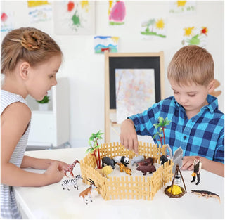 AM ANNA Horse Stable Playset Toys for Boys Girls Age 4-7,17 Pcs Cowboy Toy Spirit Toy Playset with Horses Figures Stall Tractor,Farm Animals Farmhouse Toys Farmer Vehicle (17 PCS Horse Stable Playset)