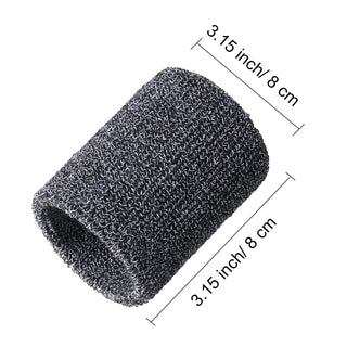 6 Pack Wrist Sweatbands Tennis Wrist Bands Absorbent Sweatbands for Football Basketball Running Athletic Sports and Working Out