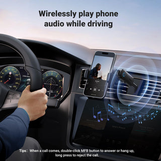 UGREEN Bluetooth Adapter Bluetooth 5.0 Transmitter, Receiver 2in1 Wireless 3.5mm Bluetooth Adapter Dual Devices Simultaneously Aux Bluetooth Audio Car Adapter For TV Car Home Stereo System Headphones
