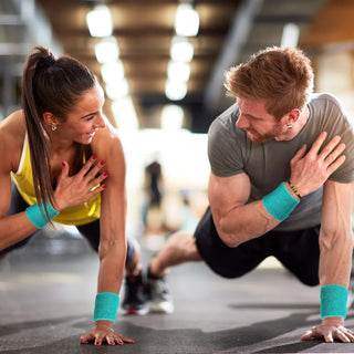 6 Pack Wrist Sweatbands Tennis Wrist Bands Absorbent Sweatbands for Football Basketball Running Athletic Sports and Working Out