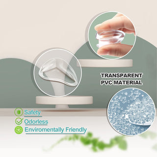 Gudui ‎SHOWAY Corner Guards (12 Pack) Clear Protectors | High Resistant Adhesive Gel Best Baby Proof Stop Child Head Injuries Tables, Furniture & Sharp Corners Proofing (L-Shaped).