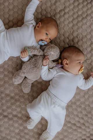 Bibs Pacifier Size 1 - Baby 0-6M (2pcs) - Ivory/Blush