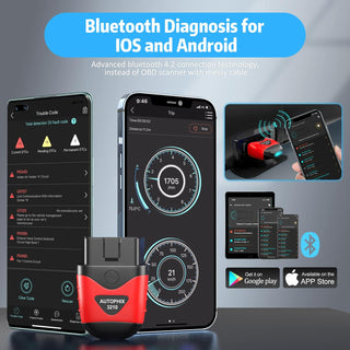 AUTOPHIX 3210 Bluetooth OBD2 Scanner Enhanced Universal Car Code Readers & Scan Tools Diagnostic Scanner with Performance Test Battery Test Check Engine Light Exclusive APP for iPhone, iPad & Android