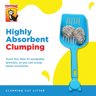 Thomas Cat Litter, Natural Minerals Litter Sand, This Cat Litter Clumping and Highly Absorbent Nature Will Ensure Your Cat Will Come Back to its Cat Litter Box with Comfort, Bag of 5kg
