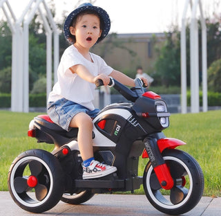 NTECH New Model Children Ride on Toy With Music Light 3 Wheels Rechargeable Battery Car Baby Motorbike 2-7year Boy & Girl Can Sit In Toy Car Scooter Kids Electric Motorcycle (Green)