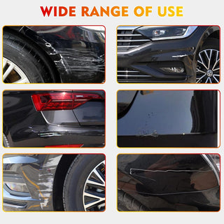 DORPETLY Touch Up Paint for Cars, Easy & Quick Auto Car Paint Scratch Repair, Two-In-One Automotive Car Touch Up Scratch Remover Pen for vehicles, Erase Car Scratches, 0.4oz (Black-1pcs)