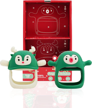 Smily Mia Breastfed Baby Pacifiers, Baby TeethingToys for 0-6Months, Baby Teethers for 3-6Months, Hand Teether For Infants, Baby Essentials&Baby Registry for New Born, Baby Must Need Items, light blue