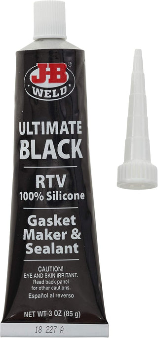 J-B Weld 31319 Black RTV Silicone Sealant and Adhesive - 3 oz.