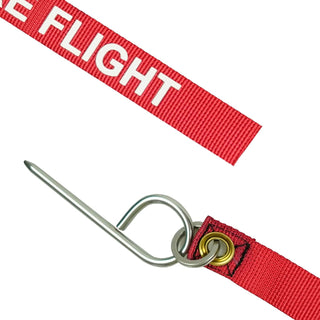 MAUHOSO Remove Before Flight Key Chain,Government Issue Military Surplus Red/White Key Ring USA air force Military