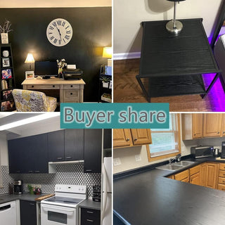 Arthome White Wood Paper,43.5x305cm Self Adhesive Wallpaper Waterproof Gloss PVC Vinyl, Oil Proof Paper for Furniture Cover Surface,Countertop,Kitchen