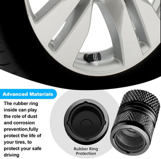 Lonimia 8 Pack Dust Caps for Car Tyres, Car Tire Valve Caps Universal, Corrosion Resistant, Universal Stem Covers