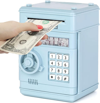 Refasy Piggy Bank for Girls 4-11 Years Old,Refasy Kids Safe Bank for Boys Christmas Birthday Gifts Toy for Kids Electronic ATM Money Bank for Adults Money Saving Box Safe Coin Bank Toy Kids Toys Pink
