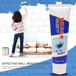 Staright 250g Drywall Repair Kit Wall Mending Agent Free Scraper Surface Repair Cream Instant Wall Plaster Repair Paste to Cover Holes Cracks Graffiti