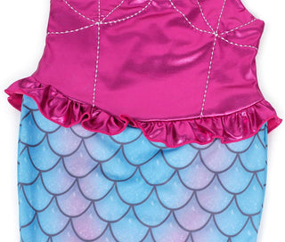 WonderBabe Little Girl Mermaid Princess Dresses Ariel Costume for Grils Birthday Party Halloween Cosplay Outfit with Accessories