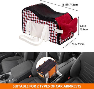 Amoilly Dog Car Seat For Small Dog, Center Console Puppy Car Seat, Pet Booster Seat For Car, Dirt-Proof Portable Pet Carrier For Outdoor, With Straps And Cooler Mat (Karamell)