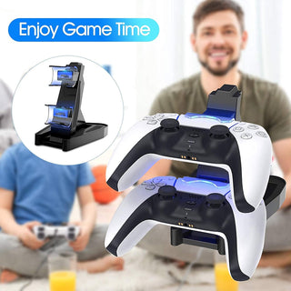 eWINNER Controller Charger Dock LED Dual USB PS4 Charging Stand Station Cradle for Sony Playstation 4 PS4 / PS4 Pro /PS4 Slim Controller