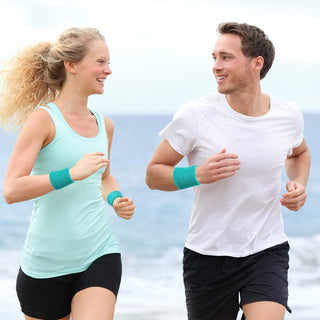 6 Pack Wrist Sweatbands Tennis Wrist Bands Absorbent Sweatbands for Football Basketball Running Athletic Sports and Working Out