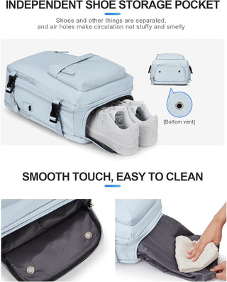 Dorany Extra Large Travel Backpack for Women as Person Item Flight Approved, 40L Carry On Backpack, 17 Inch Laptop Backpack, Waterproof Backpack, Hiking Backpack, School Bag