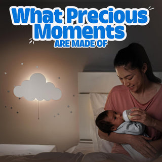 Cloud Light - Floating Cloud Wall Lamp For Nursery | Cute Floating Cloud Lamp For Kids Bedroom | Battery-operated Hanging Cloud Night Lights | Cloud Lights For Bedroom | Cloud Lamp For Baby Nursery