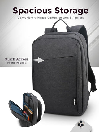 Lenovo B210 15.6 inch Casual Laptop Backpack, Black (Upgraded)