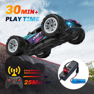 TERRIFI Remote Control Car, 2.4GHz Spray Hobby Rc Racing Car with Rechargeable Batteries, Suitable for Boys Girls Birthday Gift