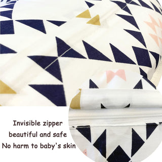 Nyganmelloz Nursing-Breast Feeding Baby Pillow,Newborn Infant support Cushion Nursing Maternity Breastfeeding Pillows U Shape Pillow Head Pillows - Washable Bamboo Cotton Pillowcase
