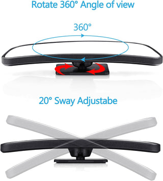 LIBERRWAY Blind Spot Mirror for Cars LIBERRWAY Car Side Mirror Blind Spot Auto Blind Spot Mirrors Wide Angle Mirror Convex Rear View Mirror Stick on Design Adjustable