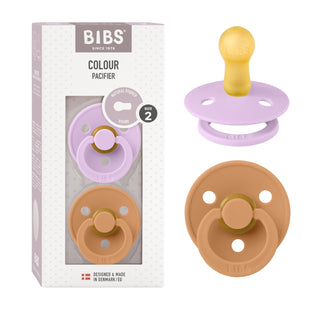 Bibs Pacifier Size 1 - Baby 0-6M (2pcs) - Ivory/Blush