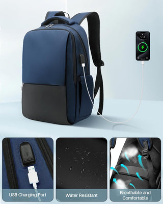 Besttravel Laptop Backpack Men's Work for 15.6 Inch Notebook, Water-Repellent School Backpack for Work, Outdoor, Travel, Camping