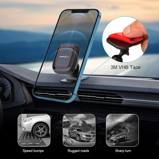 APPS2Car Car Phone Holder Magnetic Mobile Holder for Car Dashboard Mobile Mount Universal for 4.7-6.8 inch iPhone15/14/13 Series, Galaxy, Huawei, OnePlus