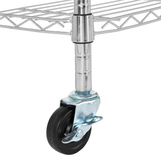 Amazon Basics 3-Shelf Adjustable, Heavy Duty Storage Shelving Unit (113.3 kilograms loading capacity per shelf), Steel Organizer Wire Rack, Black, 58.9 x 34 x 193.5 centimeters