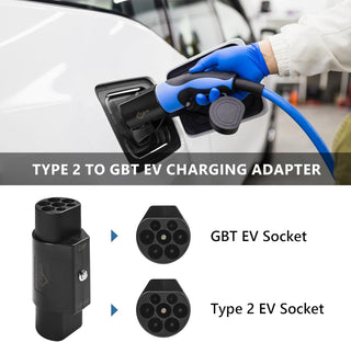 EVIEUN Type 2 to GBT EV Charger Adapter 32A 440V - EV Charging Cable Adapter Easy Carry & Use