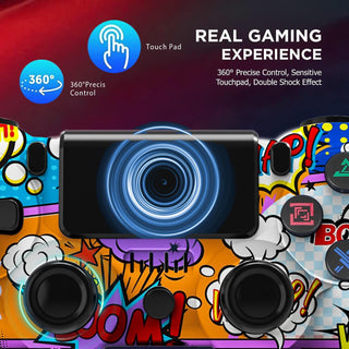 PS-4 Wireless Controller, Wireless Controller with Double Shock/Stereo Headset Jack/Touch Pad(Graffiti Style) (A-1)