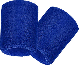 6 Pack Wrist Sweatbands Tennis Wrist Bands Absorbent Sweatbands for Football Basketball Running Athletic Sports and Working Out