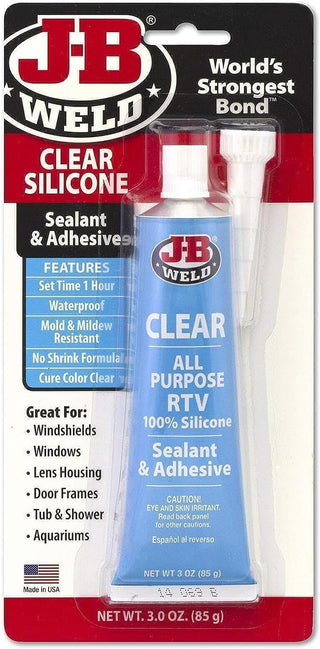 J-B Weld 31319 Black RTV Silicone Sealant and Adhesive - 3 oz.