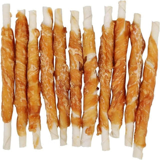 Mumoo Bear - 400 g dog snack chew roll with chicken, 100% natural chews chew roll for dogs with high protein content and low fat