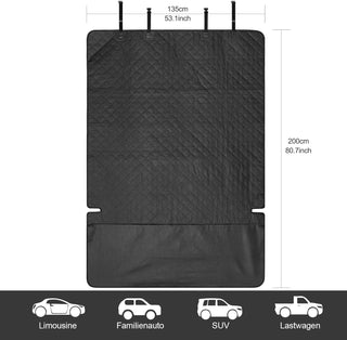 GSODC Dog Car Seat Cover for Back Seat Cover for Kids（1 Pack） with Dog Seat Belt Non Stick Fur Car Seat Protector for Dogs Nonslip Water Proof Durable Dog Car Seat Cover for Truck SUV 1, Black