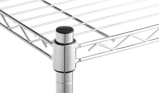 Amazon Basics 3-Shelf Adjustable, Heavy Duty Storage Shelving Unit (113.3 kilograms loading capacity per shelf), Steel Organizer Wire Rack, Black, 58.9 x 34 x 193.5 centimeters