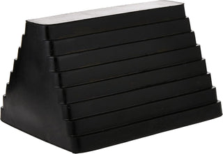 Maxxhaul 70472 Solid Rubber Heavy Duty Black Wheel Chock 2-Pack, 8" X 4" X 6"