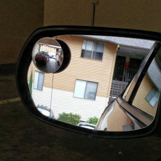 Ampper Blind Spot, 2" Round HD Glass Convex Rear View Mirror | Car | Pack of 2