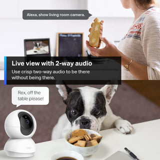 Tapo TP-Link Pan/Tilt Security Camera for Baby Monitor, Pet Camera w/Motion Detection, 1080P, 2-Way Audio, Night Vision, Cloud & SD Card Storage, Works with Alexa & Google Home ( C200)