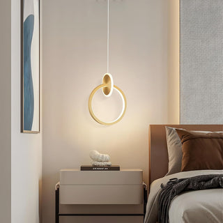 YT YATAI LIGHTING Modern LED Pendant Light for Bedroom and Living Room, Small Single Mini Bedside Pendant Stylish Adjustable Height and 3 Color Temperature