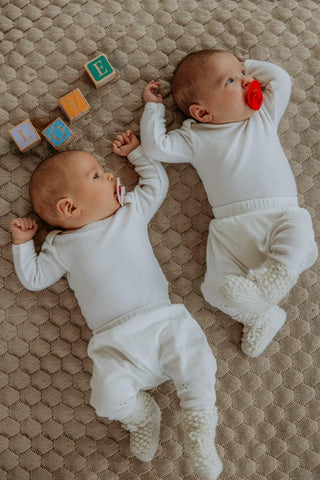 Bibs Pacifier Size 1 - Baby 0-6M (2pcs) - Ivory/Blush