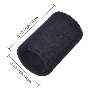 6 Pack Wrist Sweatbands Tennis Wrist Bands Absorbent Sweatbands for Football Basketball Running Athletic Sports and Working Out