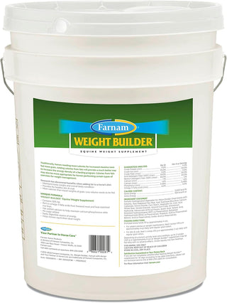 Farnam Weight Builder Horse Weight Supplement, Helps Maintain Optimal Weight and Body Condition with no Sugar Added, 7.5 pounds, 30 Day Supply