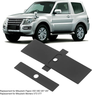 GUPE Car Shift Panel Dust Cover, 8015A066 8015A065 2PCs Shift Lever Panel Trim Strip Easy to Install Gear Shift Panel Cover Replacement for Mitsubishi Pajero V93 V80 V87 V97